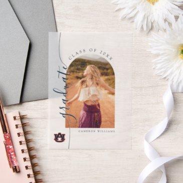 auburn university graduation – auburn tigers vellum invitations