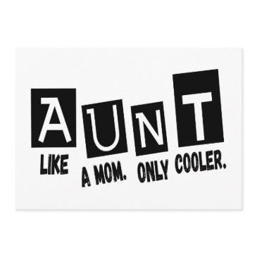 aunt like a mom only cooler invitation