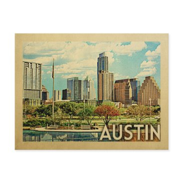 austin texas vintage travel postinvitations