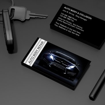 auto body collision shop business invitations