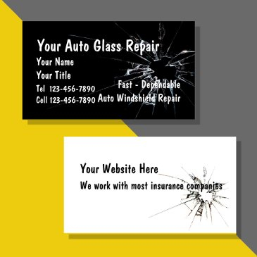 auto glass repair business invitations