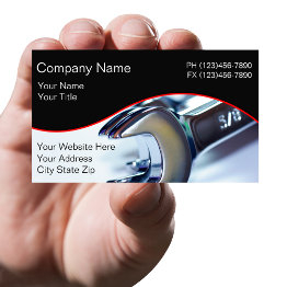 Small Automotive Business Invitations Front View