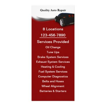 automotive service rack invitations