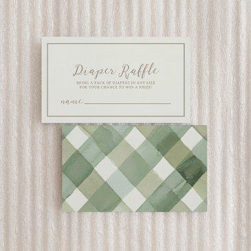 autumn baby shower diaper raffle enclosure invitations