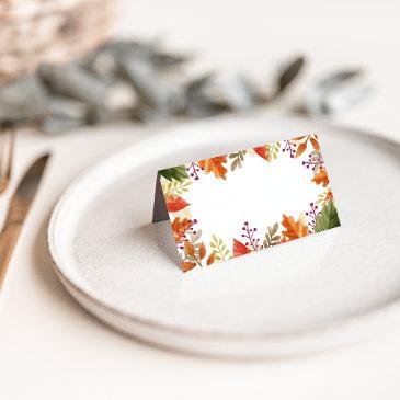 autumn bounty | thanksgiving place invitations