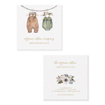 baby and kids apparel shop business invitations