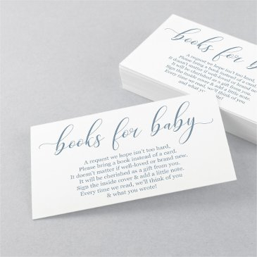 baby blue book request - baby shower invitation