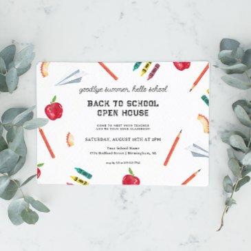 back to school | meet the teacher open house invitation