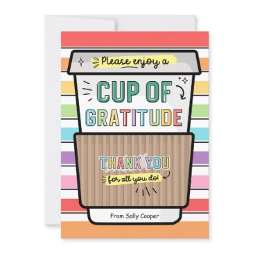 back to school teacher coffee gift invitations holder