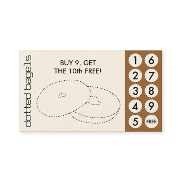 bagel cut out punch invitations