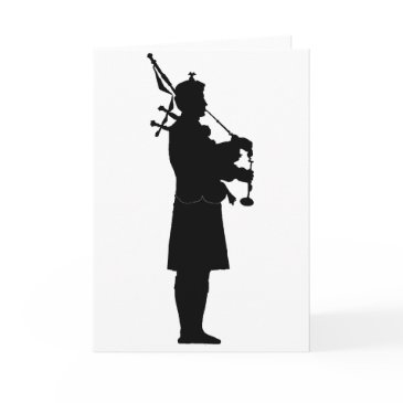 bagpiper silhouette invitations
