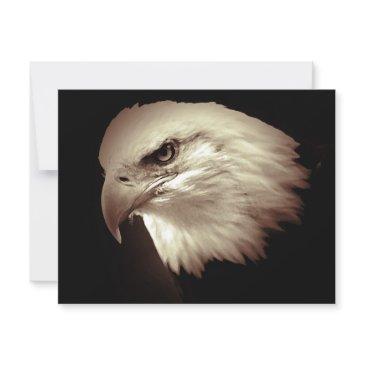 bald american eagle eye invites
