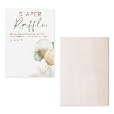 balloons baby shower diaper raffle ticket enclosure invitations