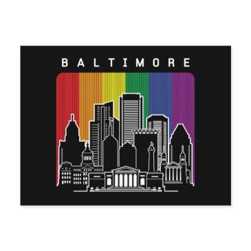 baltimore maryland rainbow flag lgbt pride postinvitations