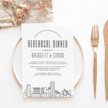 baltimore rehearsal dinner | skyline invite