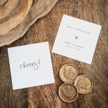 bar ticket wedding reception drink token invitations e100