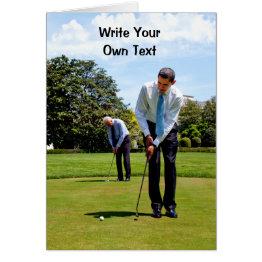 Small Barack Obama & Joe Biden - Write Your Own Text Front View