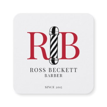 barber pole barber hair stylist square business c square business invitations