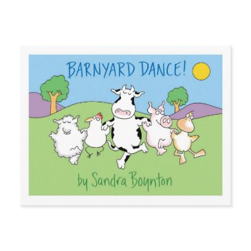 barnyard dance! postinvitations by sandra boynton
