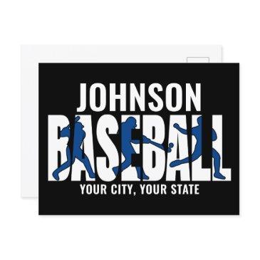 baseball team add name champion game player postinvitations