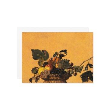 basket of fruit, canestra di frutta by caravaggio thank you invitations