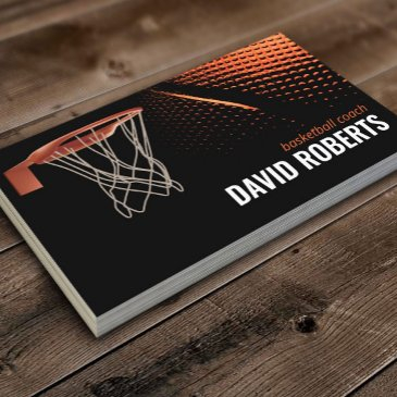 basketball coach professional sport instructor business invitations