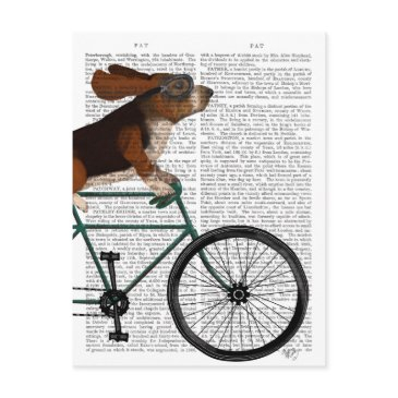 basset hound on bicycle postinvitations