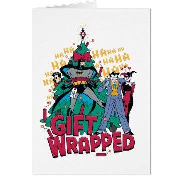 batman | batman & robin gift wrapped to xmas tree