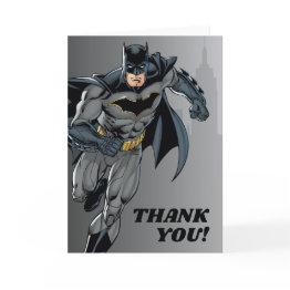 Small Batman | Chalkboard Happy Birthday Thank You Front View