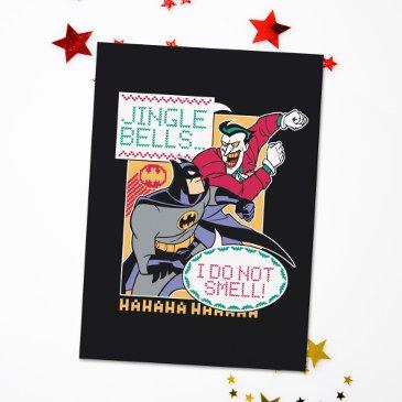 batman | jingle bells, i do not smell! holiday invitations
