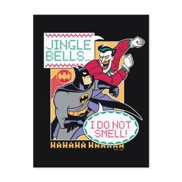 batman | jingle bells, i do not smell! holiday postinvitations