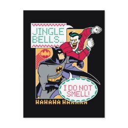 Small Batman | Jingle Bells, I Do Not Smell! Postinvitations Front View
