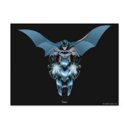 Small Batman On Bike With Cape Postinvitations Front View