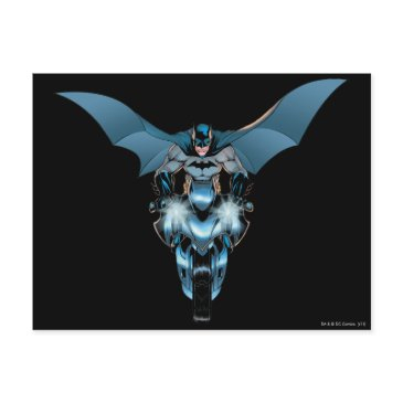 batman on bike with cape postinvitations