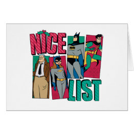 Small Batman | Santa Nice List Of Heroes Front View