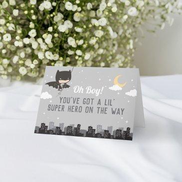 batman super hero baby shower invitations