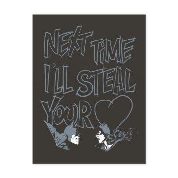 batman valentine |catwoman - i'll steal your heart holiday postinvitations