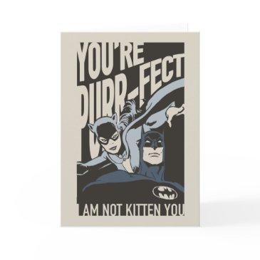 batman valentine | catwoman - you're purr-fect holiday invitations
