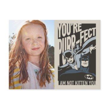 batman valentine | catwoman - you're purr-fect postinvitations