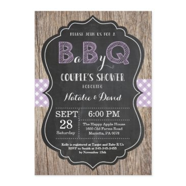 bbq couples shower invitation baby q backyard girl