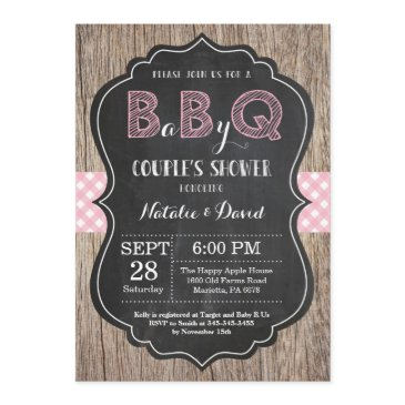 bbq couples shower invitation baby q backyard girl