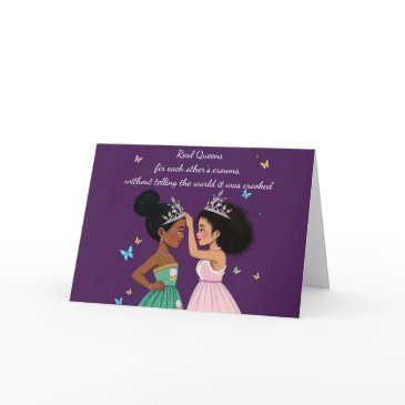 be a queen affirmation invitations