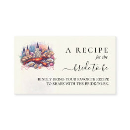 Small Beach Ocean Summer New Orleans Bridal Shower Enclosure Invitations Front View