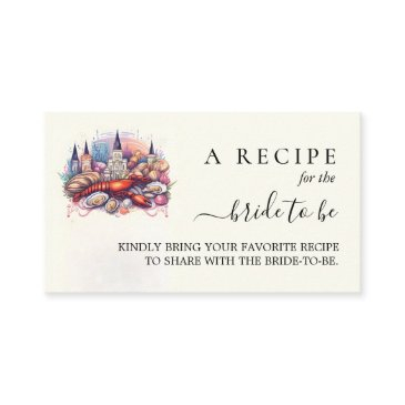 beach ocean summer new orleans bridal shower enclosure invitations