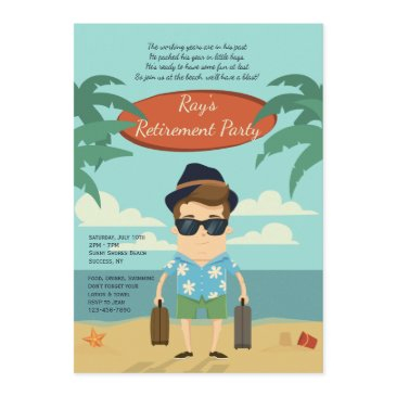 beach retirement party invitation