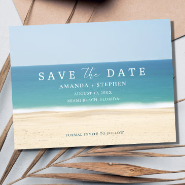 beach vow renewal save the date announcement postinvitations