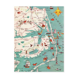 Small Beaches Of The Outer Banks Postinvitations Front View