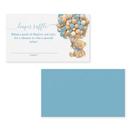 Small Bearly Wait Boho Balloon Neutral Baby Shower Diape Enclosure Invitations Front View