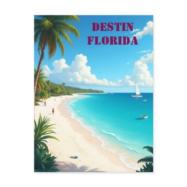 beautiful destin florida sunset beach postinvitations