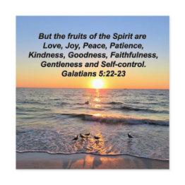 Small Beautiful Galatians 5 Sunrise Invitation Front View